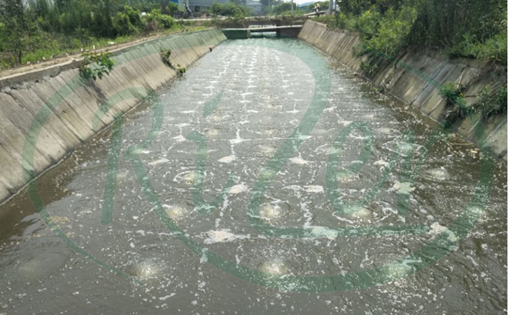 瑞柘工業廢水處理曝氣系統效果圖